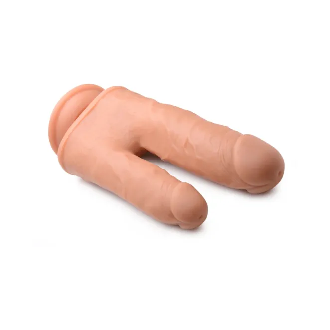 8 in. Double Shot Vibrating & Rotating Double Dildo with Remote