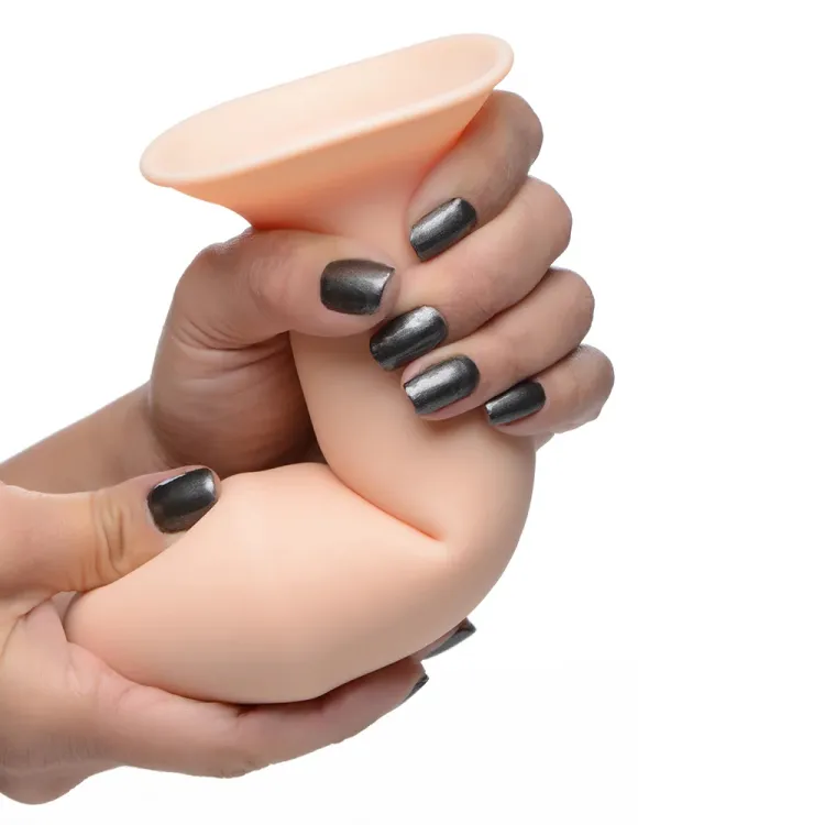 6.9 in. Squeeze-It Squeezable Thick Phallic Dildo Light 6.9 in. Squeeze-It Squeezable Thick Phallic Dildo Light