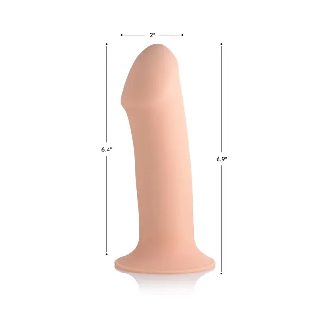 7 Inch Squeeze-It Squeezable Thick Phallic Dildo Light