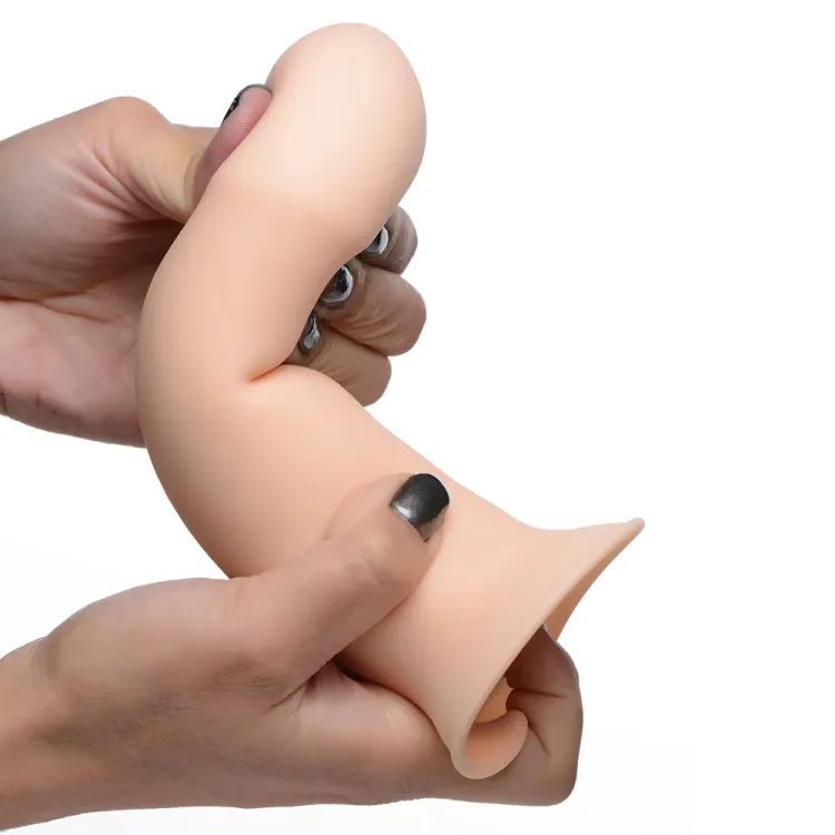 6.9 in. Squeeze-It Squeezable Thick Phallic Dildo Light 6.9 in. Squeeze-It Squeezable Thick Phallic Dildo Light