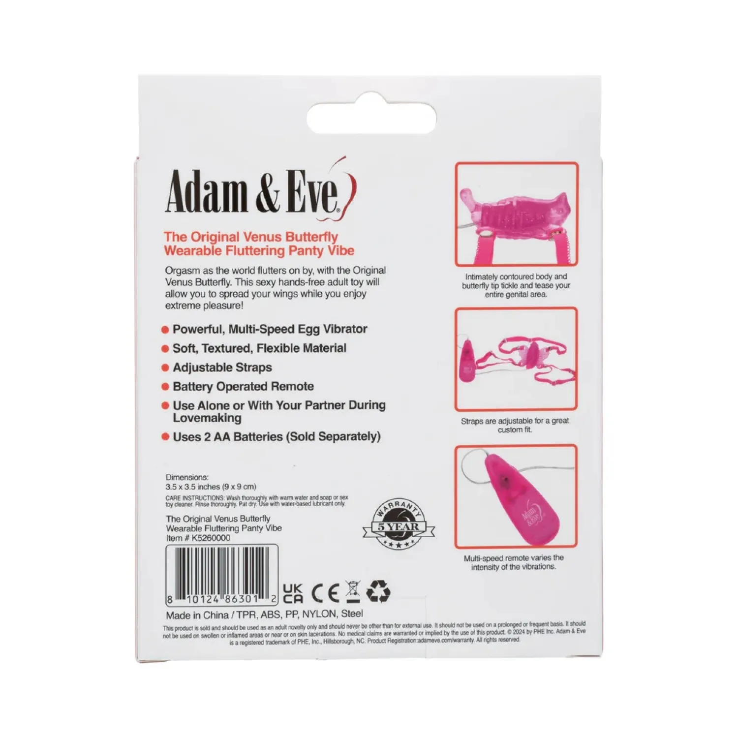 The Original Venus Butterfly Wearable Fluttering Panty Vibe