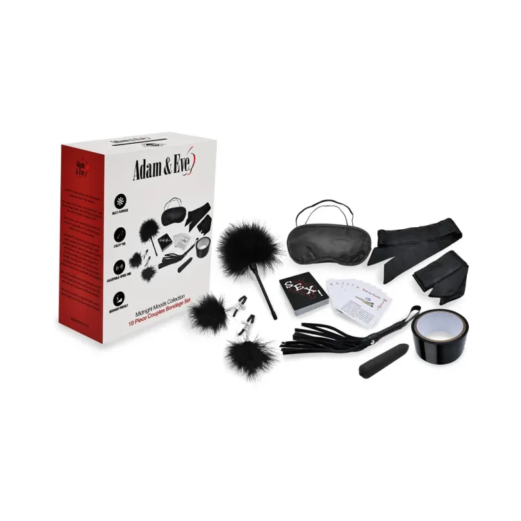 Midnight Moods Collection 10-Pc Couples Bondage Set