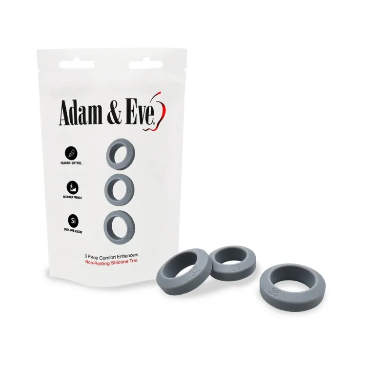 Comfort Enhancers 3pc Cock Ring Set Comfort Enhancers 3pc Cock Ring Set