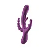 Trilux Kinky Finger Rabbit Vibrator with Anal Beads Purple Trilux Kinky Finger Rabbit Vibrator with Anal Beads Purple