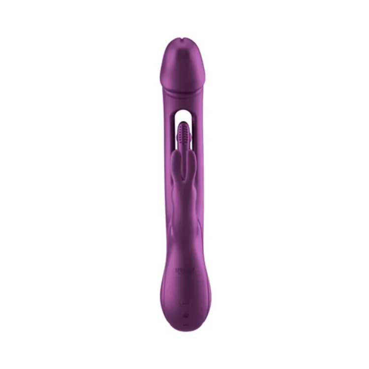 Trilux Kinky Finger Rabbit Vibrator with Anal Beads Purple Trilux Kinky Finger Rabbit Vibrator with Anal Beads Purple