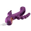 Trilux Kinky Finger Rabbit Vibrator with Anal Beads Purple Trilux Kinky Finger Rabbit Vibrator with Anal Beads Purple