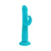 Evolved Bunny Hop Thrusting Rabbit Vibrator Teal Evolved Bunny Hop Thrusting Rabbit Vibrator Teal