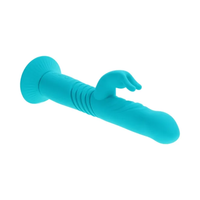 Evolved Bunny Hop Thrusting Rabbit Vibrator Teal