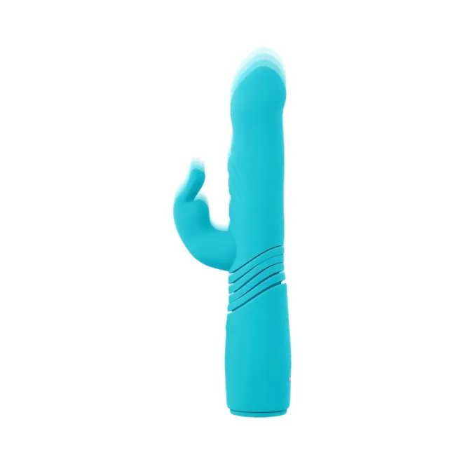 Evolved Bunny Hop Thrusting Rabbit Vibrator Teal