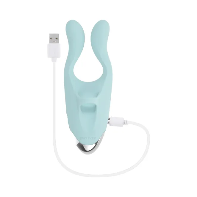 Couples Therapy Flexible Arm Tapping Finger Vibrator Mint