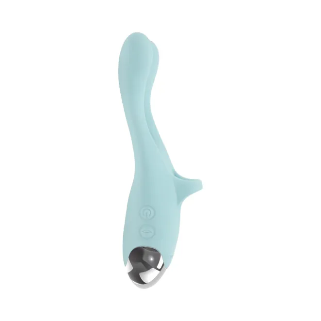 Couples Therapy Flexible Arm Tapping Finger Vibrator Mint