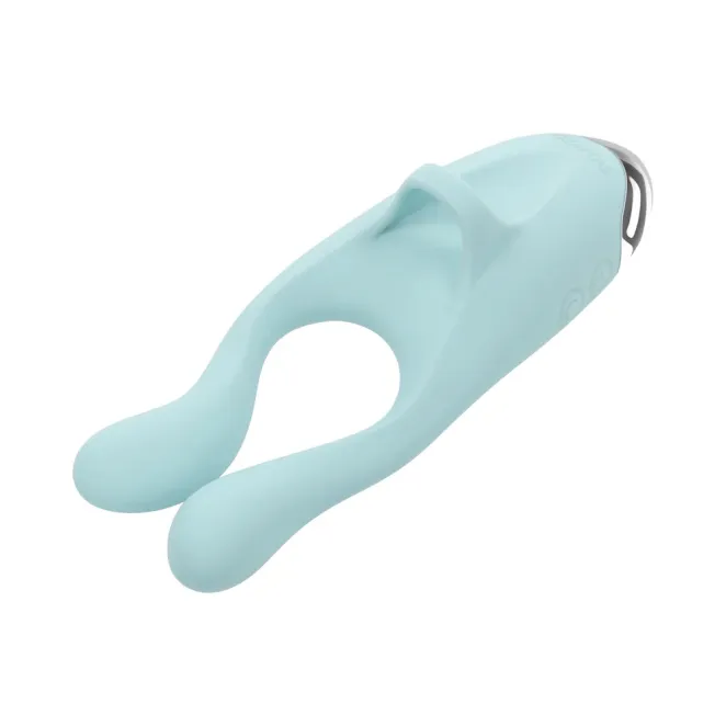 Couples Therapy Flexible Arm Tapping Finger Vibrator Mint