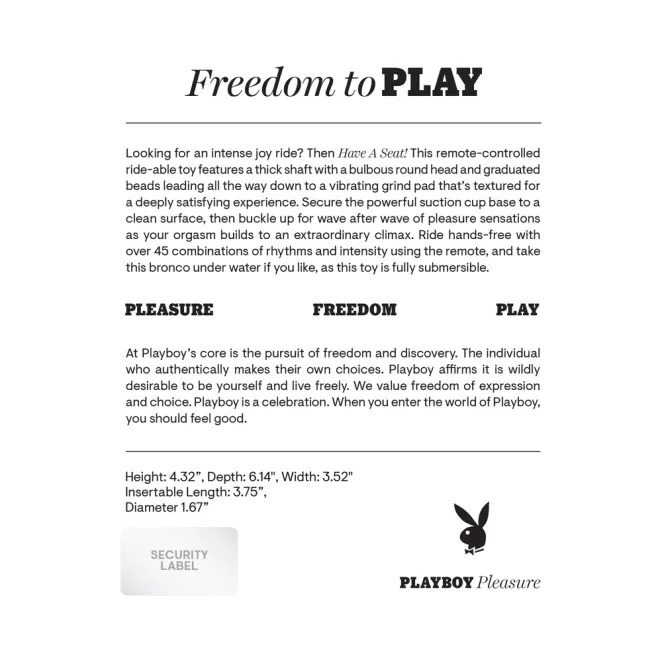 Have A Seat Silicone Remote-Controlled Vibrating Grind Pad