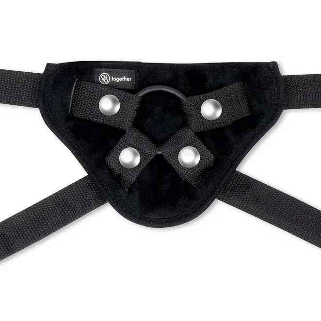 Together Pop 5.5 Inch Silicone Dildo & Harness Set – Pink