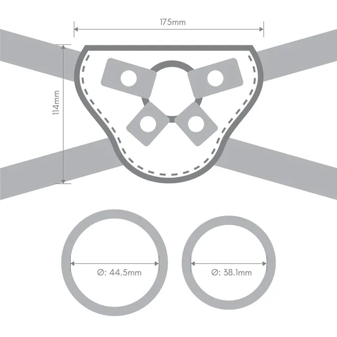 Together Pop 5.5 Inch Silicone Dildo & Harness Set – Pink