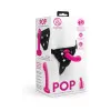 Together Pop 5.5 Inch Silicone Dildo & Harness Set – Pink