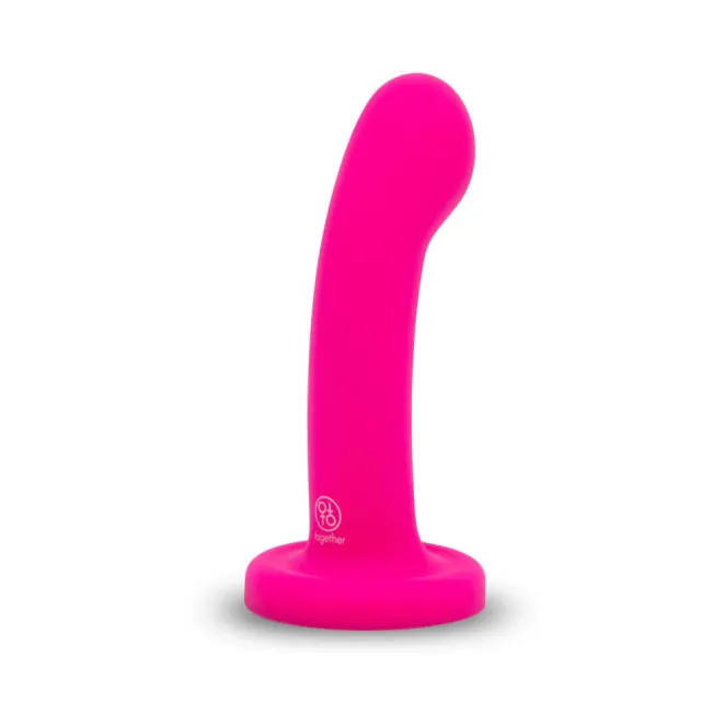 Together Pop 5.5 Inch Silicone Dildo & Harness Set – Pink