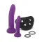 Together Duo Silicone Dildo & Harness Set 5.5 Inch & 8 Inch – Purple