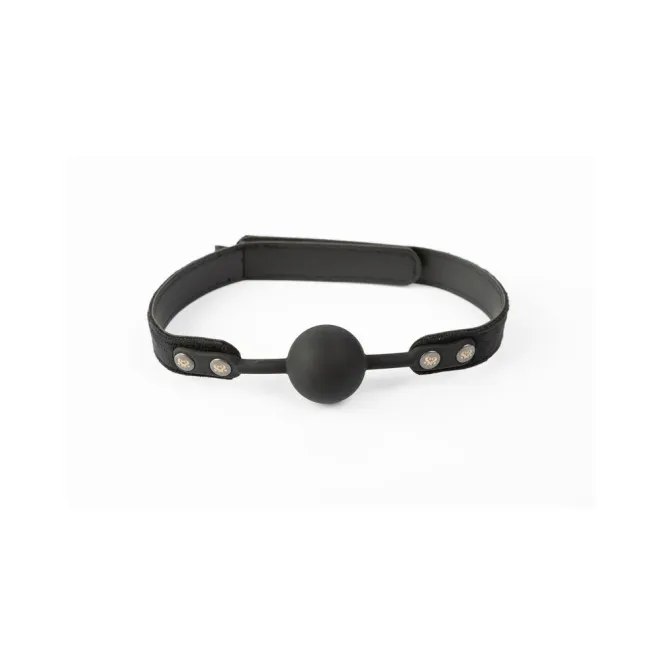 SEI MIO Strictly Come Quietly Soft Strap Silicone Ball Gag