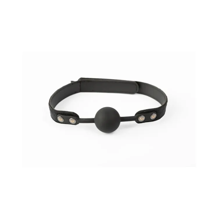 SEI MIO Strictly Come Quietly Soft Strap Silicone Ball Gag SEI MIO Strictly Come Quietly Soft Strap Silicone Ball Gag