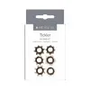 Tickler Cock Ring Ring Set 6-Pc Smoke Tickler Cock Ring Ring Set 6-Pc Smoke