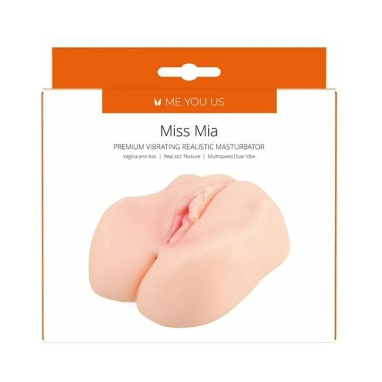 Miss Mia Premium Vibrating Realistic Masturbator Vanilla Miss Mia Premium Vibrating Realistic Masturbator Vanilla