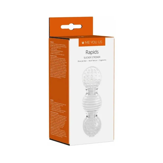 Rapids Sucker Stroker Male Masturbator Transparent