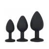Trio of Jewels 3-Pc Anal Training Plug Set Black Trio of Jewels 3-Pc Anal Training Plug Set Black