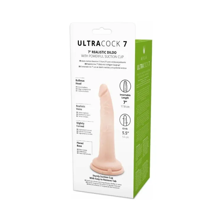 7 in. Ultra Cock Realistic Dildo Vanilla 7 in. Ultra Cock Realistic Dildo Vanilla