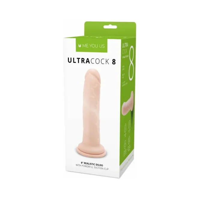 8 in. Me You Us Ultra Cock Realistic Dildo Vanilla