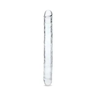 15 in. Me You Us Ultra Cock Jelly Double Ended Dildo Clear
