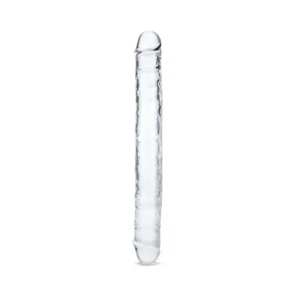 15 in. Me You Us Ultra Cock Jelly Double Ended Dildo Clear