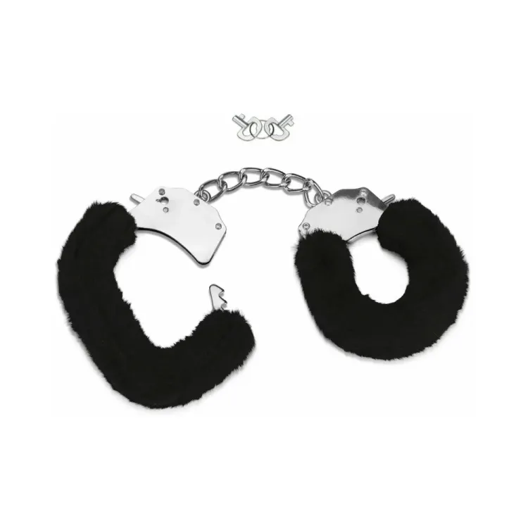 Furry Handcuffs Black Furry Handcuffs Black