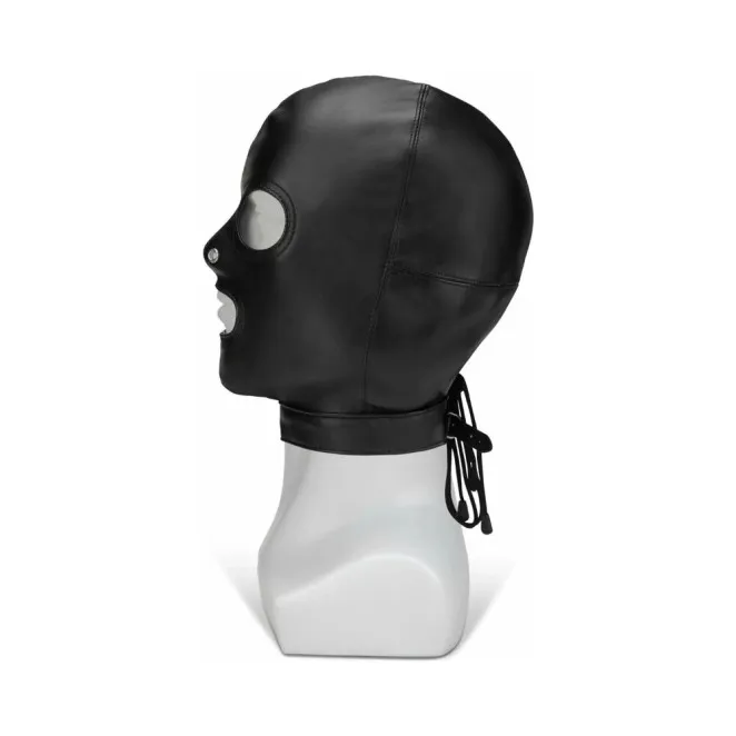 Bondage Hood with Eyes Nose Mouth