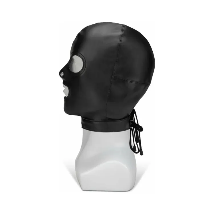 Bondage Hood with Eyes Nose Mouth Bondage Hood with Eyes Nose Mouth