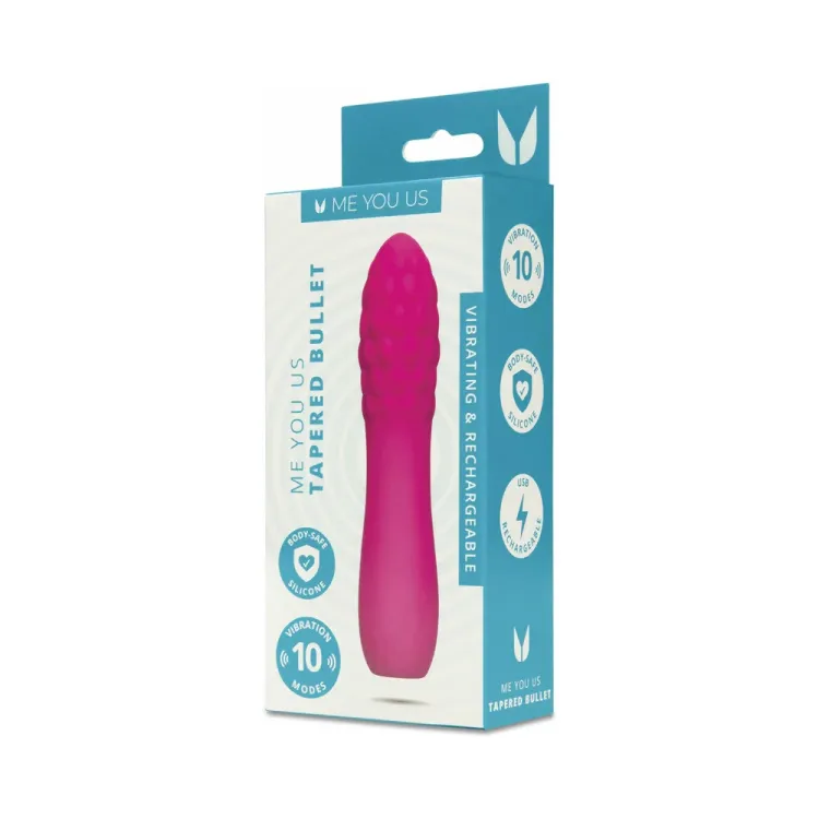 Me You Us Tapered Bullet Vibrator Hot Pink Me You Us Tapered Bullet Vibrator Hot Pink