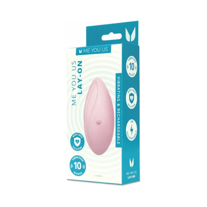Lay-On Contoured Clitoral Vibrator Pink