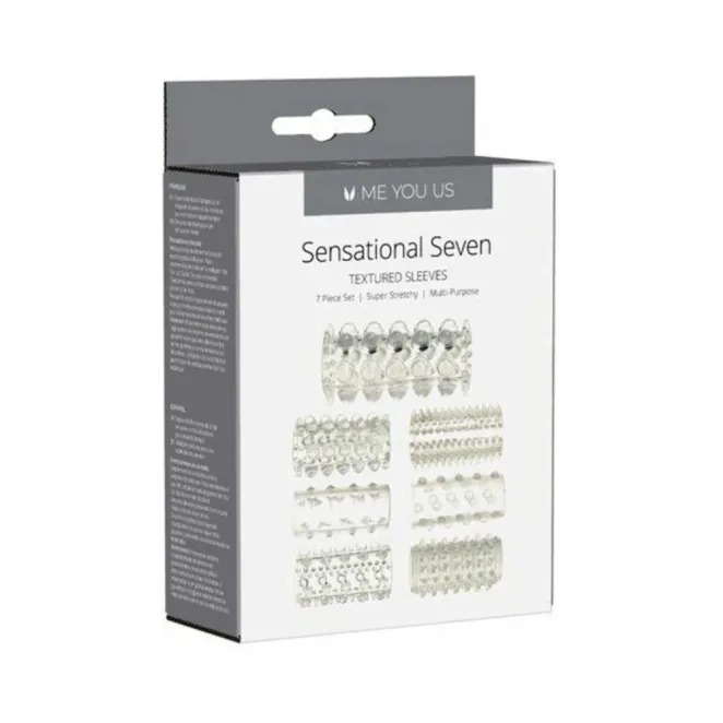 Sensational Seven Textured Sleeves 7-Piece Set