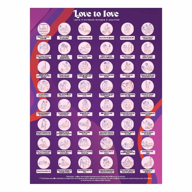 Love To Love Chasing Memories Scratch Off Bucket List