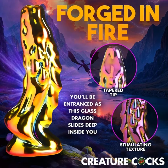 Creature Cocks Dragon Glass Dildo
