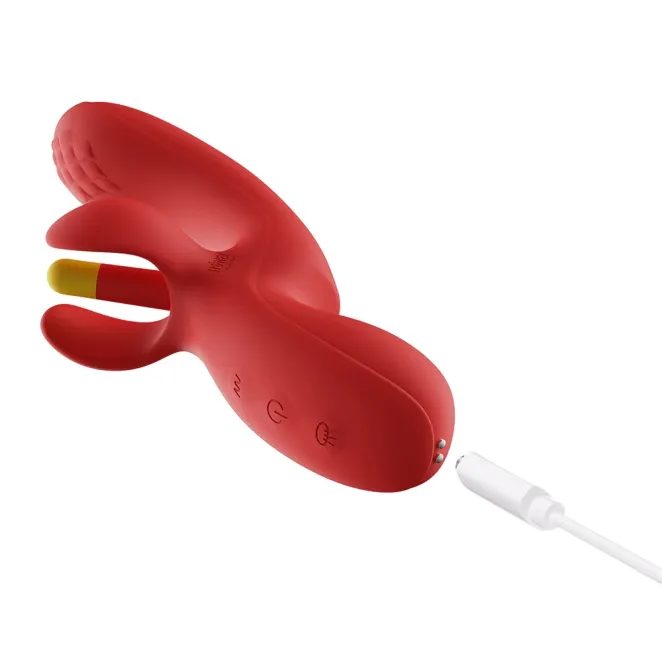 Fortexa App-Controlled Kinky Finger Flapping Dual Stimulator