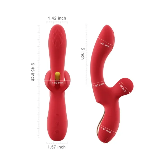 Fortexa App-Controlled Kinky Finger Flapping Dual Stimulator