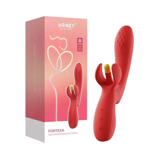 Fortexa App-Controlled Kinky Finger Flapping Dual Stimulator