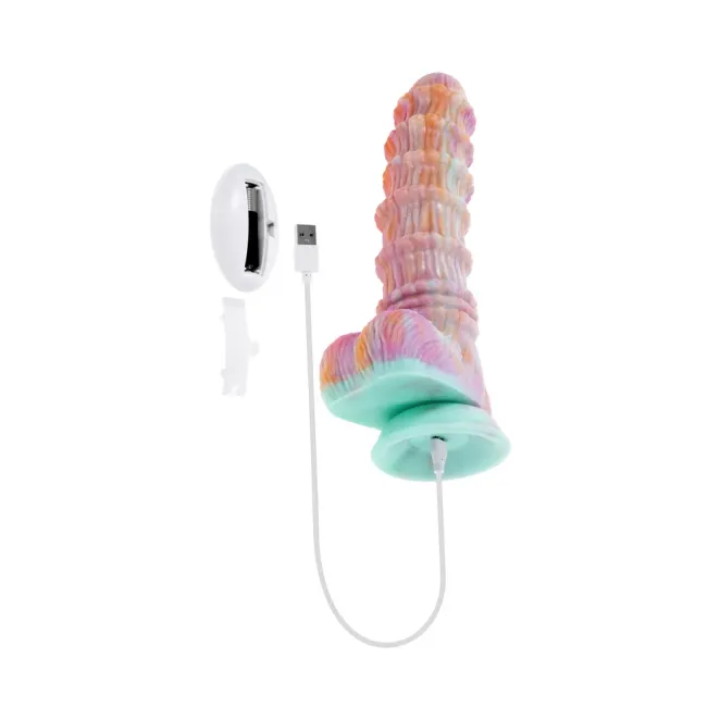 8 Inch. Fantasy Multi Vibrating Dildo with Remote