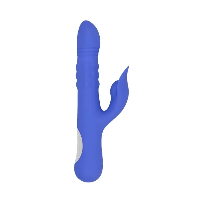 Evolved Pop Goes The O Thrusting Rabbit Vibrator Blue