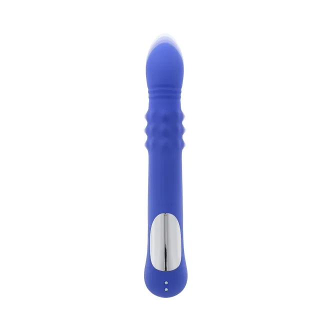 Evolved Pop Goes The O Thrusting Rabbit Vibrator Blue