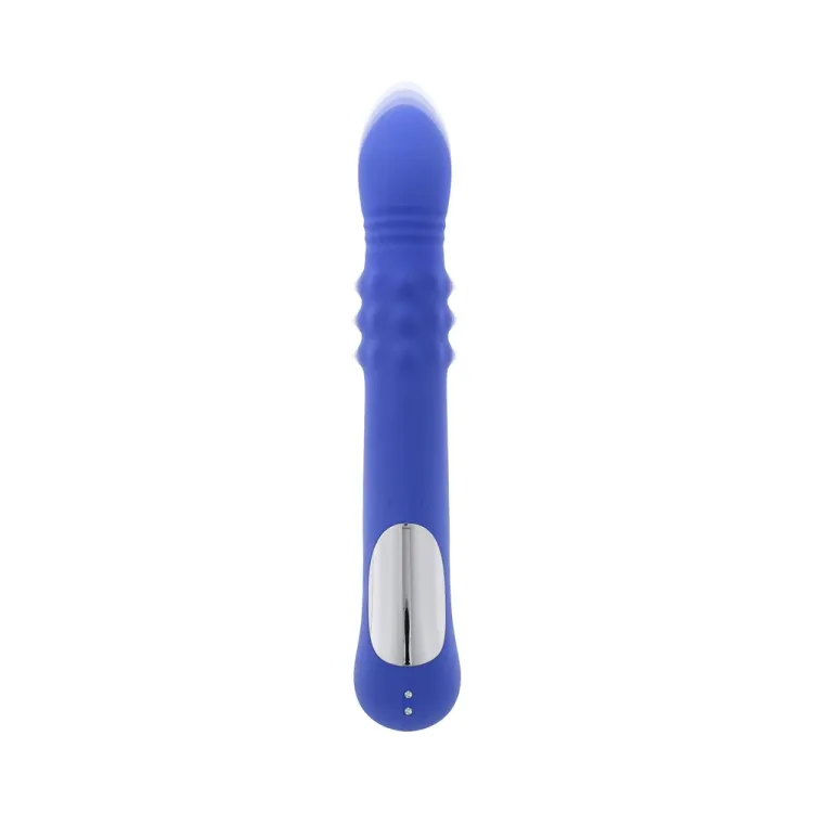 Evolved Pop Goes The O Thrusting Rabbit Vibrator Blue Evolved Pop Goes The O Thrusting Rabbit Vibrator Blue