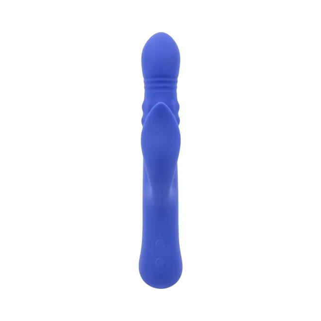 Evolved Pop Goes The O Thrusting Rabbit Vibrator Blue