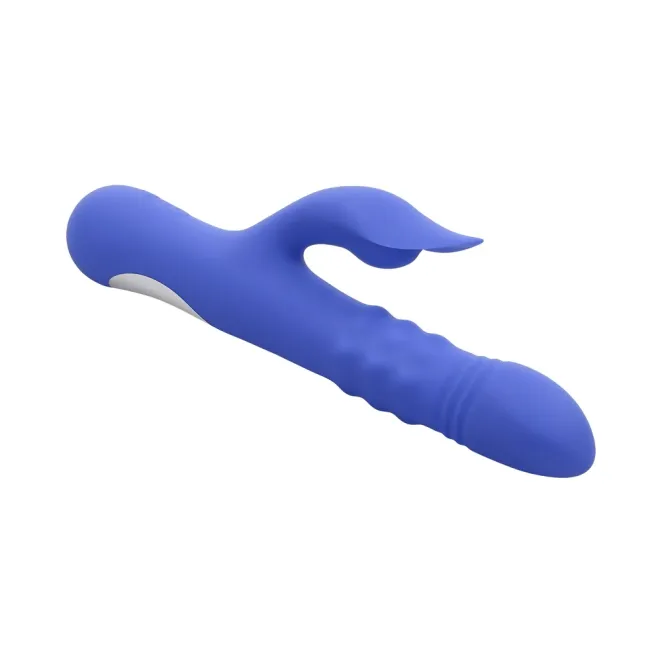 Evolved Pop Goes The O Thrusting Rabbit Vibrator Blue