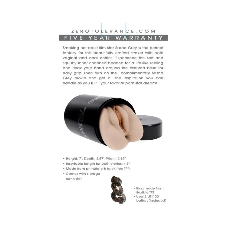 Sasha Grey Pocket Pussy Vagina & Anal Stroker Sasha Grey Pocket Pussy Vagina & Anal Stroker